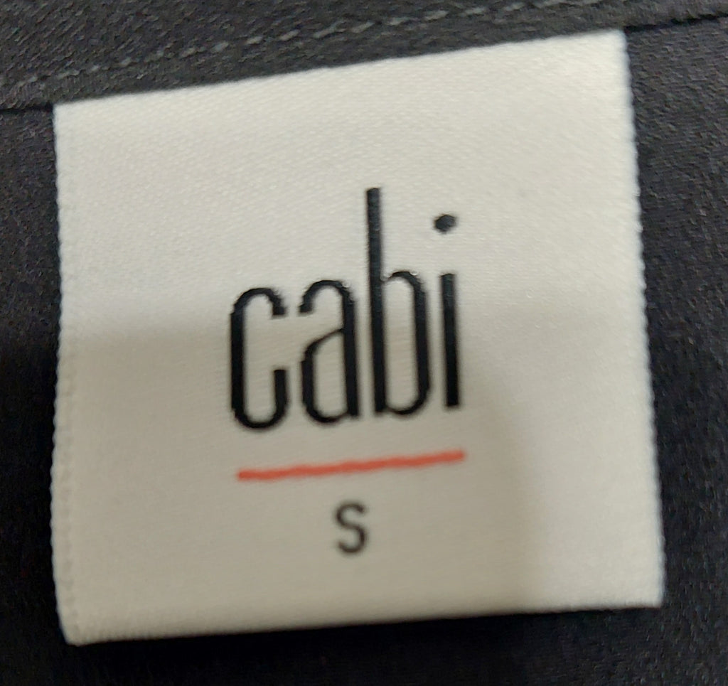 5 11 CAbi California Fringed-Panel Sleeveless V-Neck Blouse Size S