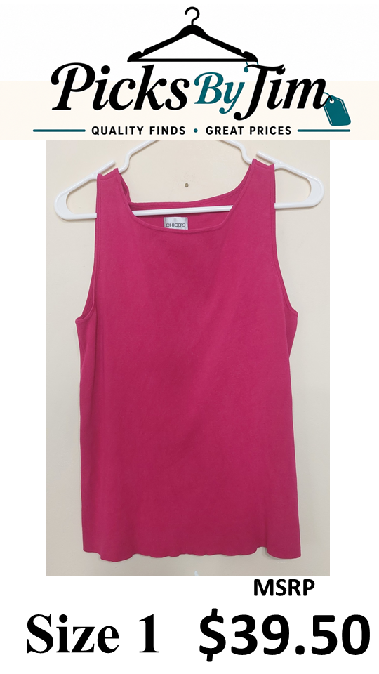 7 11 Chicos Size 1 Pink Sleeveless Tank Top
