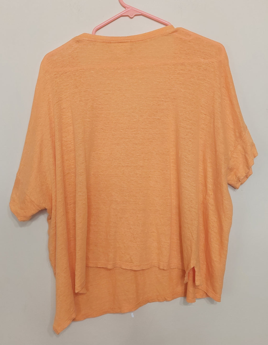 7 13 J Jill Size XL Orange Love Linen Oversized Top