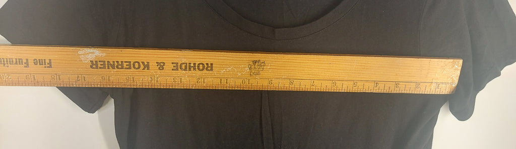 9-14 Joie Size Medium Black Scoop Neck Short Sleeve Tee Shirt Top