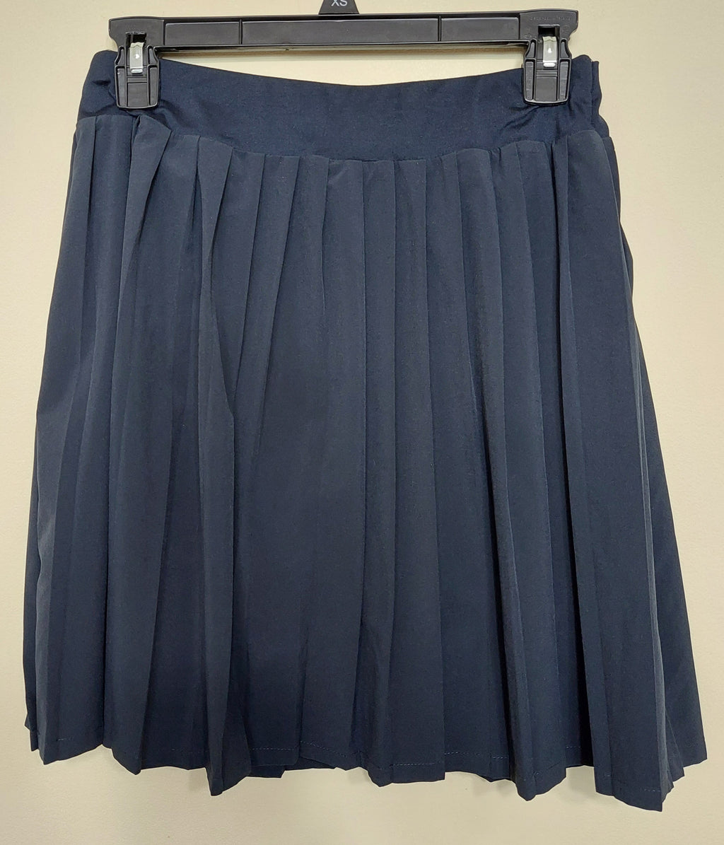 6 15 J. Jill Fit XS Navy Pleated Pull On Skirt