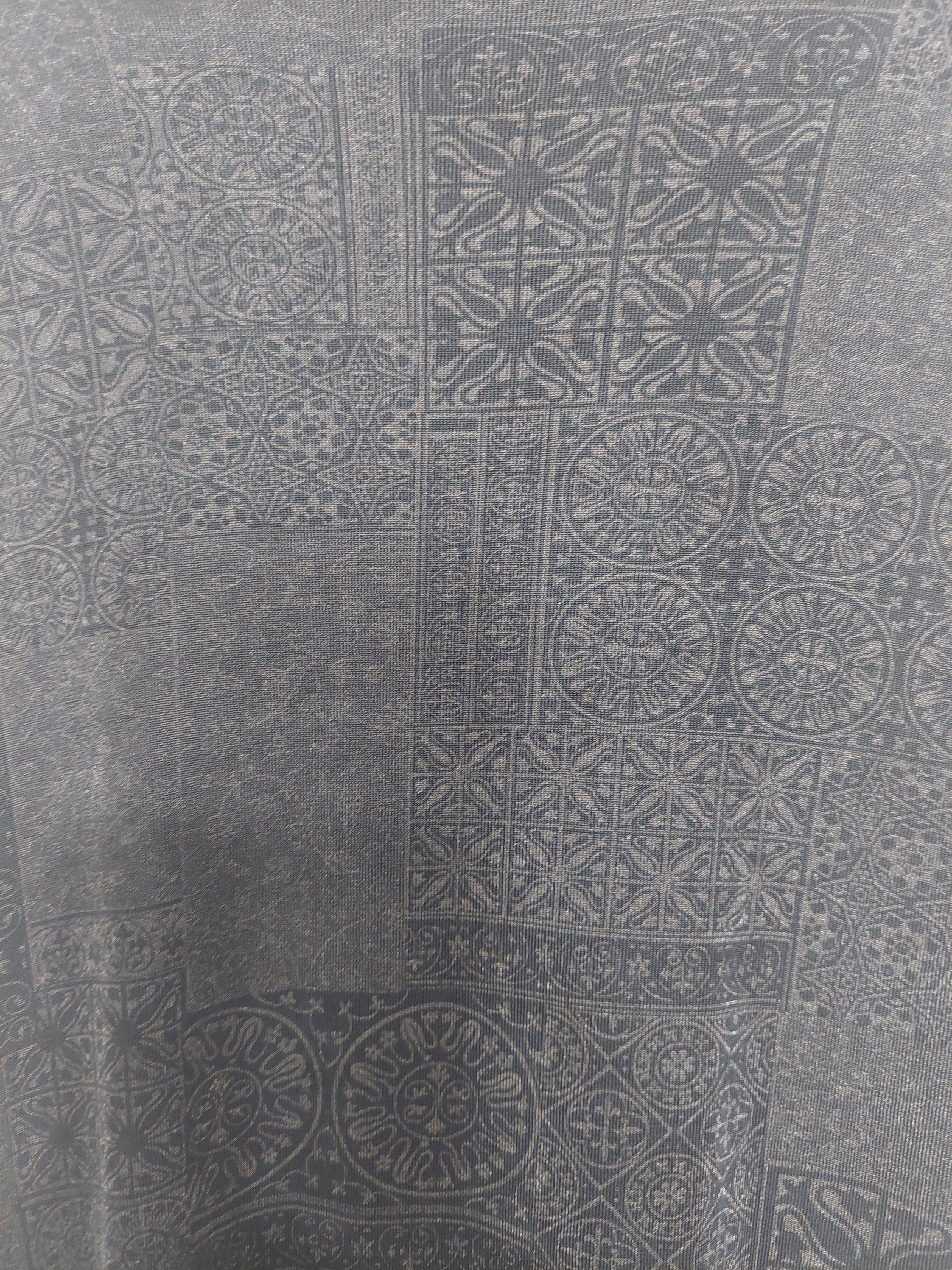 7 16 Chicos Size 2 Travelers Black Tonal Print Maxi Dress