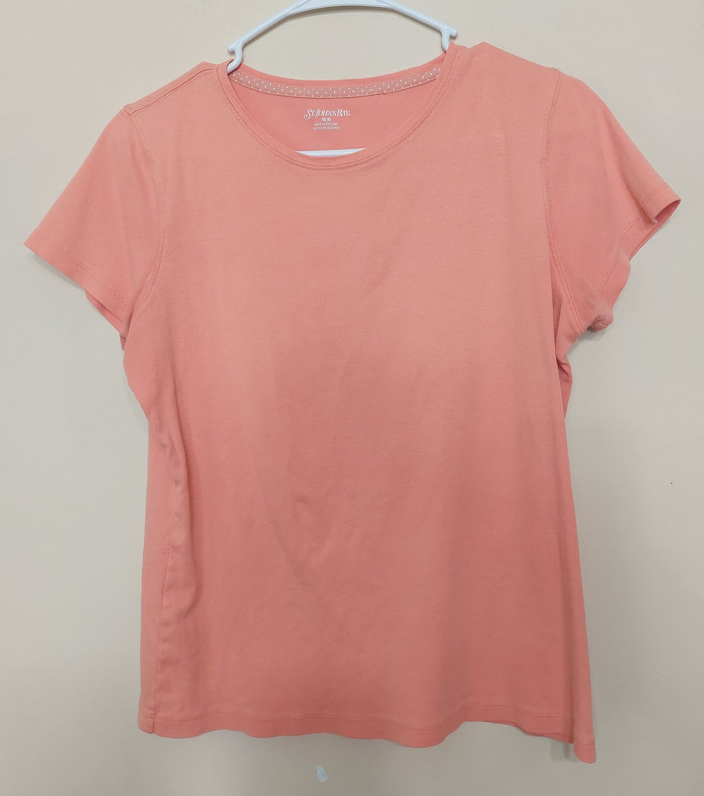 7 01 St Johns Bay Size M Coral Short Sleeve Tee