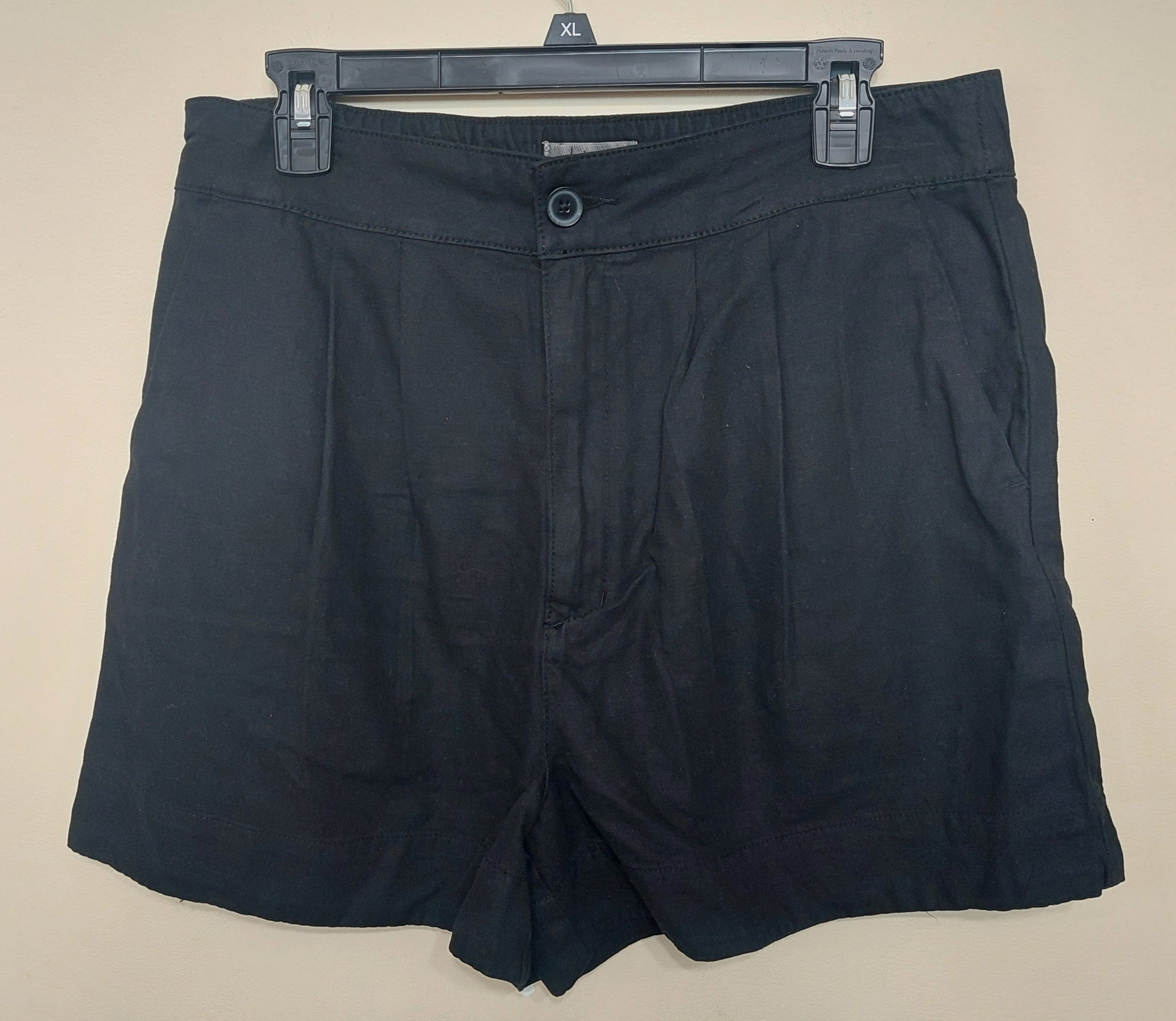 8 01 Joie Women's Black Pull On Linen Blend Shorts Size M Casual Lightweight