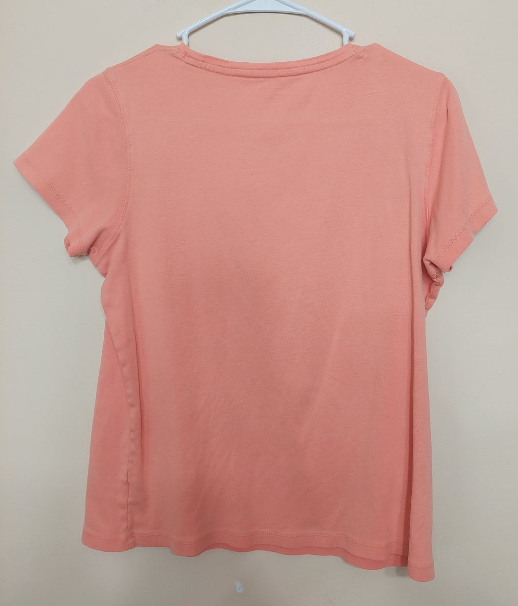7 01 St Johns Bay Size M Coral Short Sleeve Tee