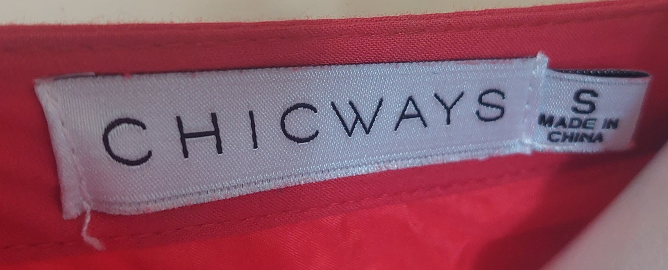 9-01 CHICWAYS Size S Red Eyelet Button Front Tiered Maxi Dress Belted