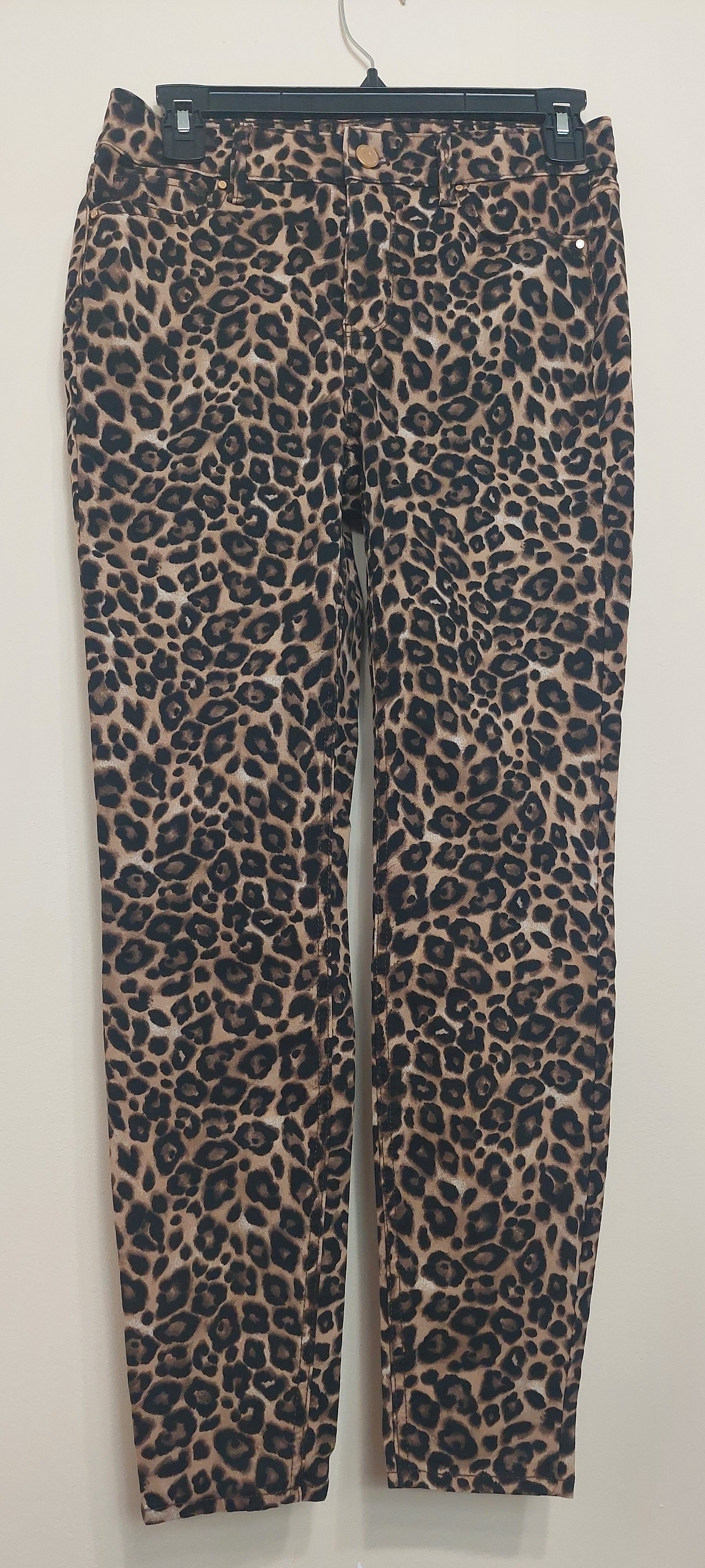 4 36 White House Black Market Size 0 Leopard Print Skinny Pants