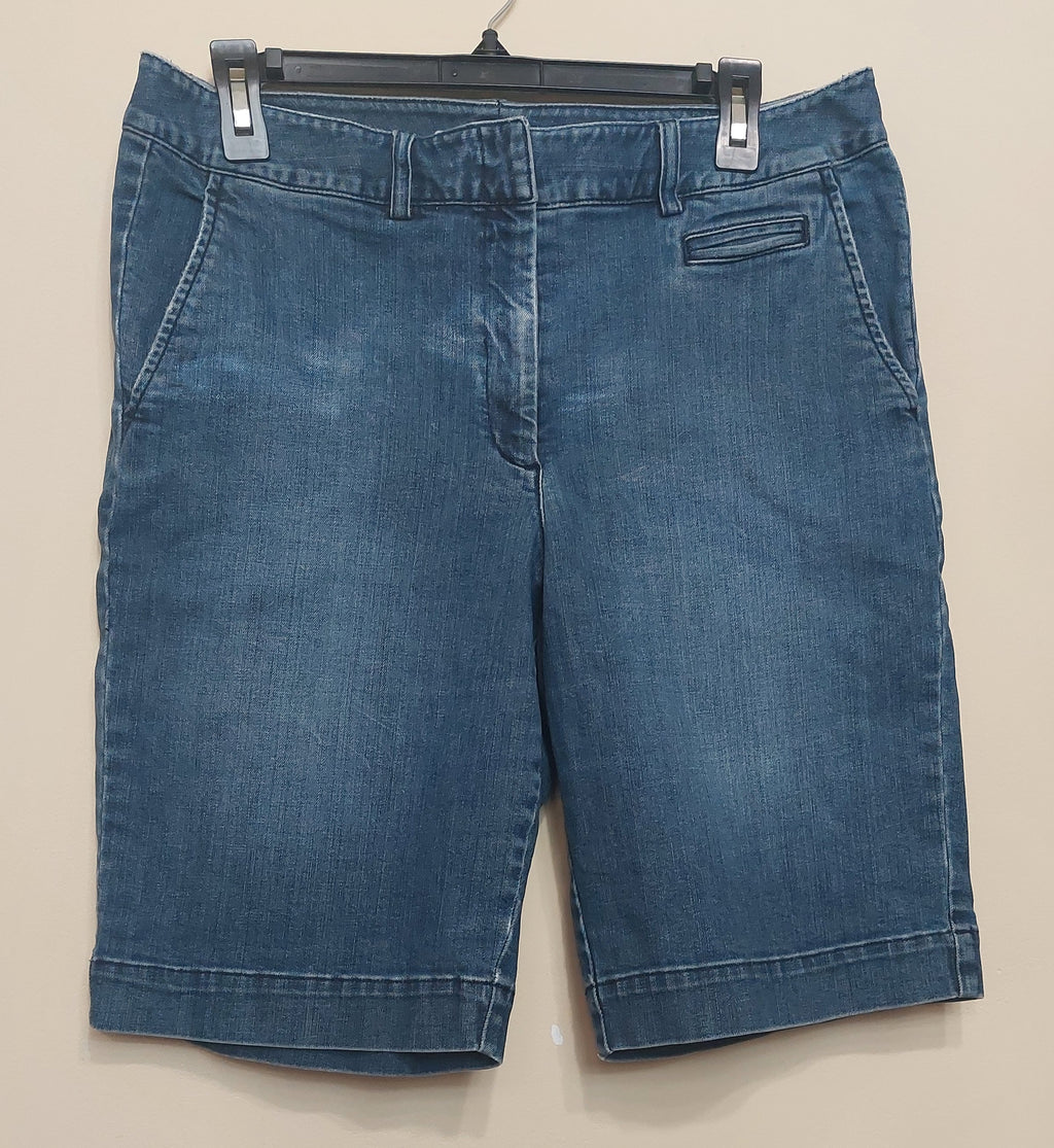 4 40 Talbots Size 12 Denim Bermuda Shorts