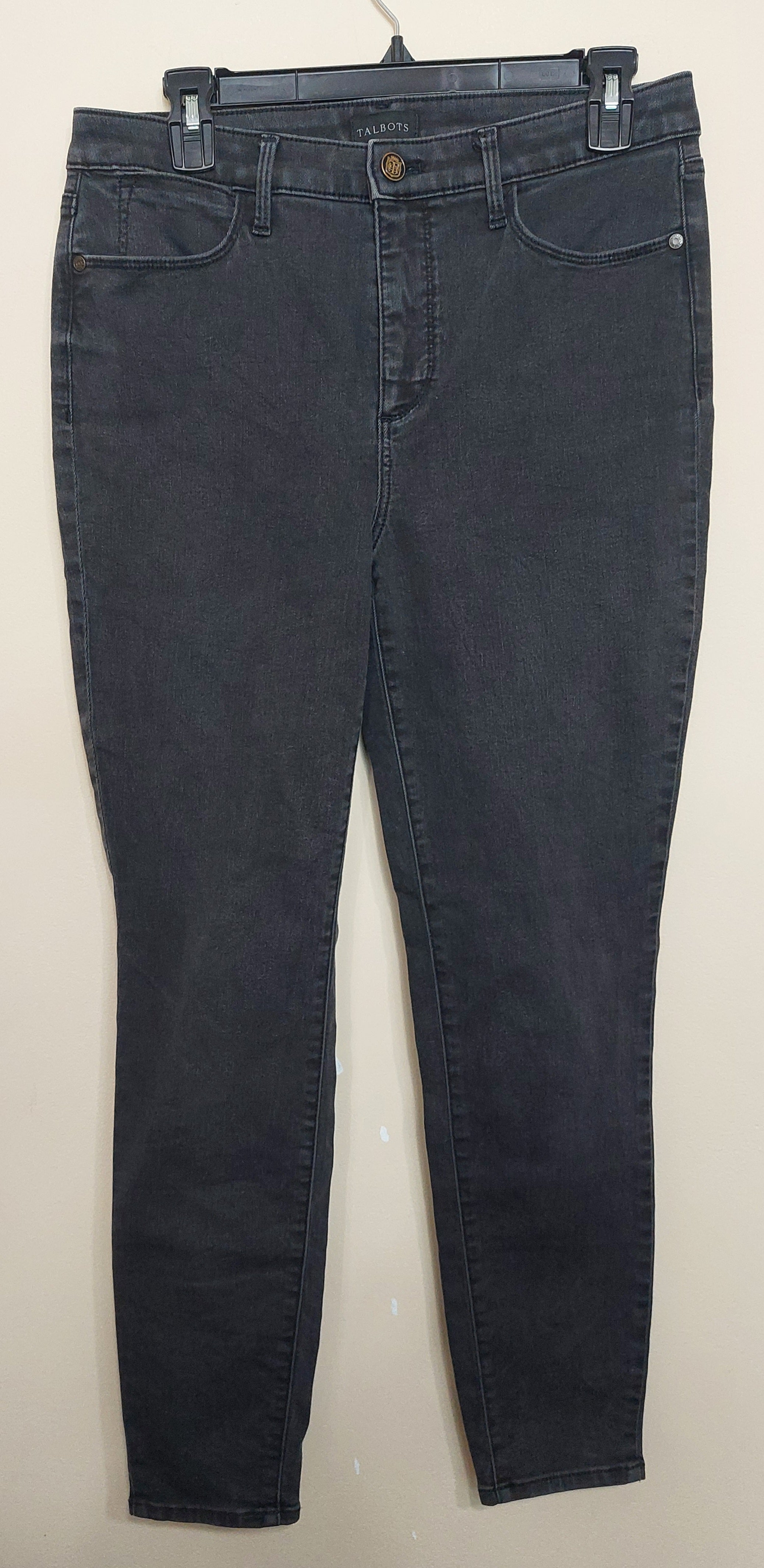 5 25 Talbots Black Jegging Jeans Size 8 Stretch Skinny Fit