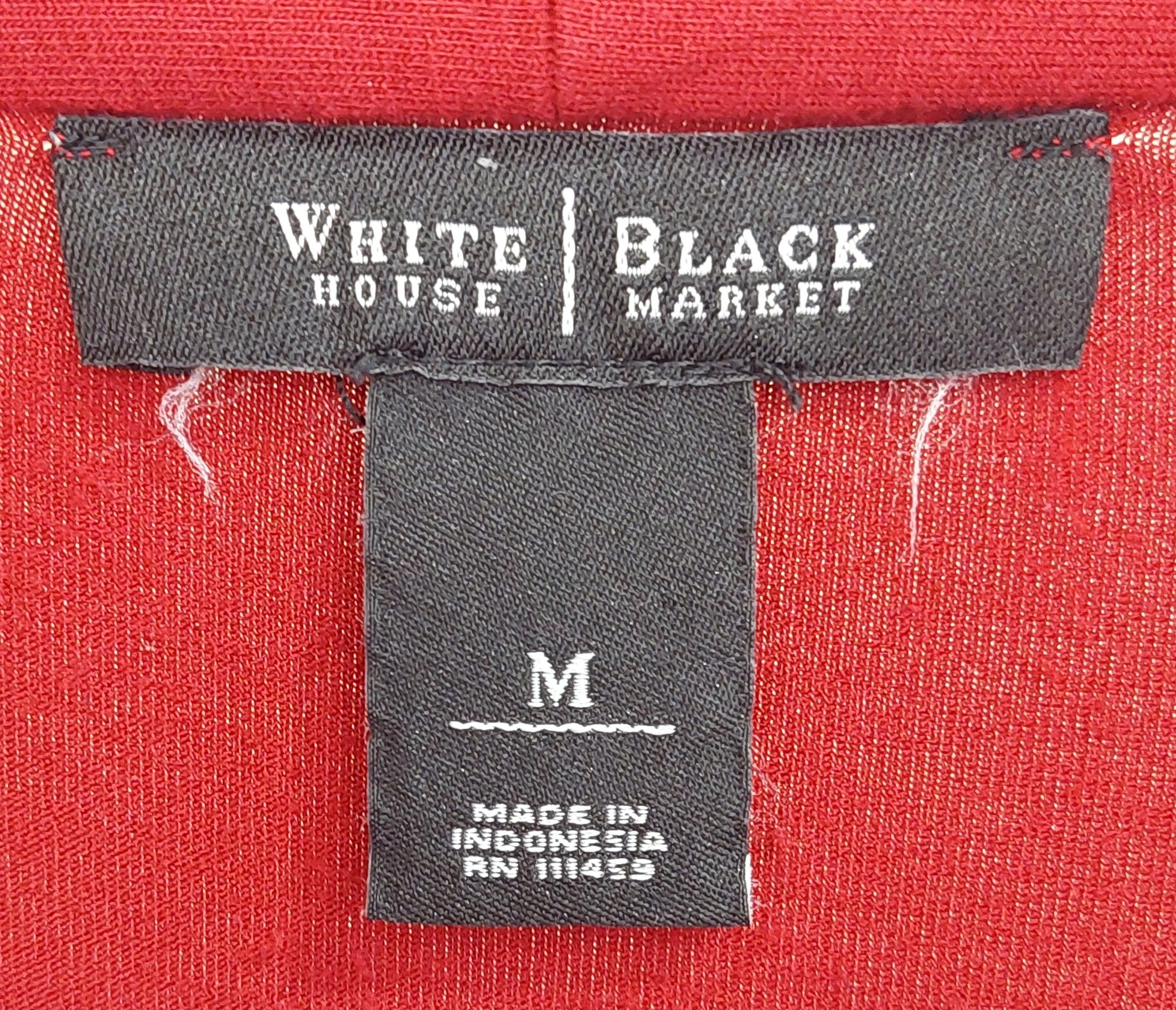3 34 White House Black Market Medium Berry Layered Knit Top Three Quarter Sleeve