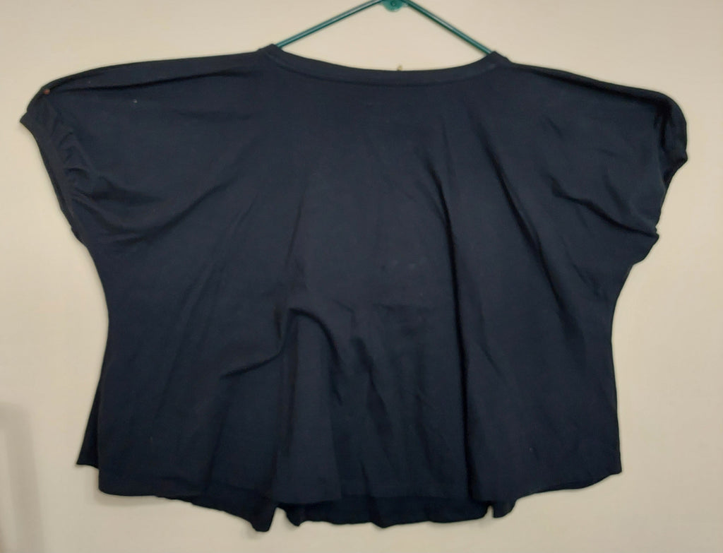 6 25 Anthropologie By Anthropologie Size S Black Oversized Swing Top