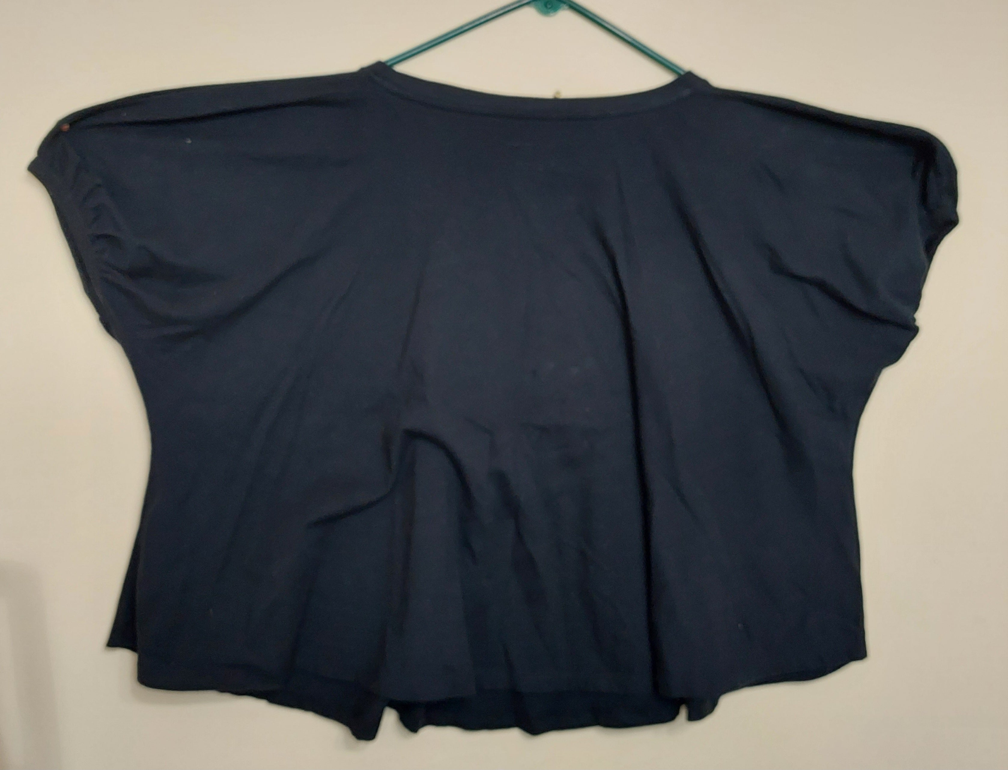 6 25 Anthropologie By Anthropologie Size S Black Oversized Swing Top