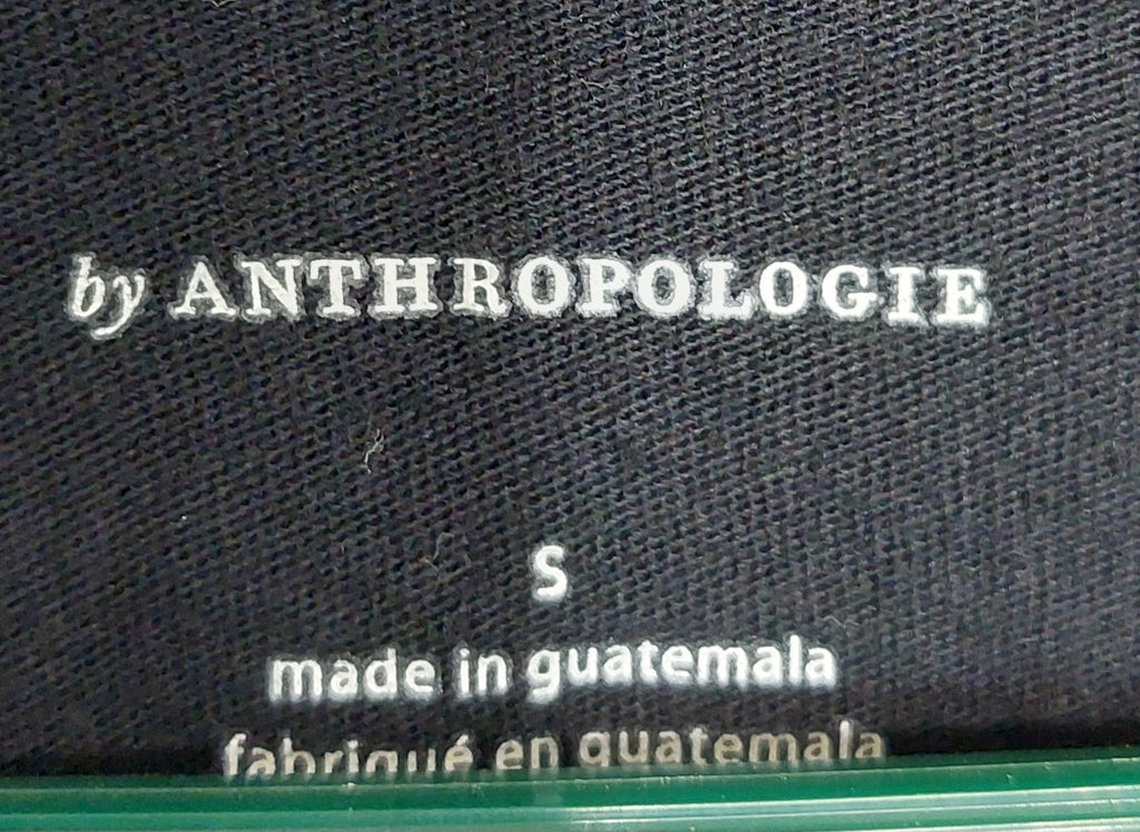 6 25 Anthropologie By Anthropologie Size S Black Oversized Swing Top