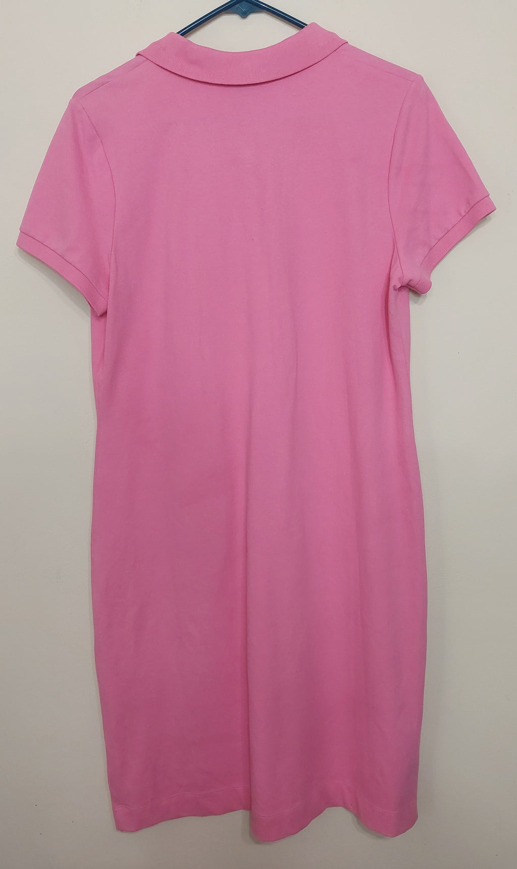 7 25 Talbots Large Pink Ruffle Polo Dress