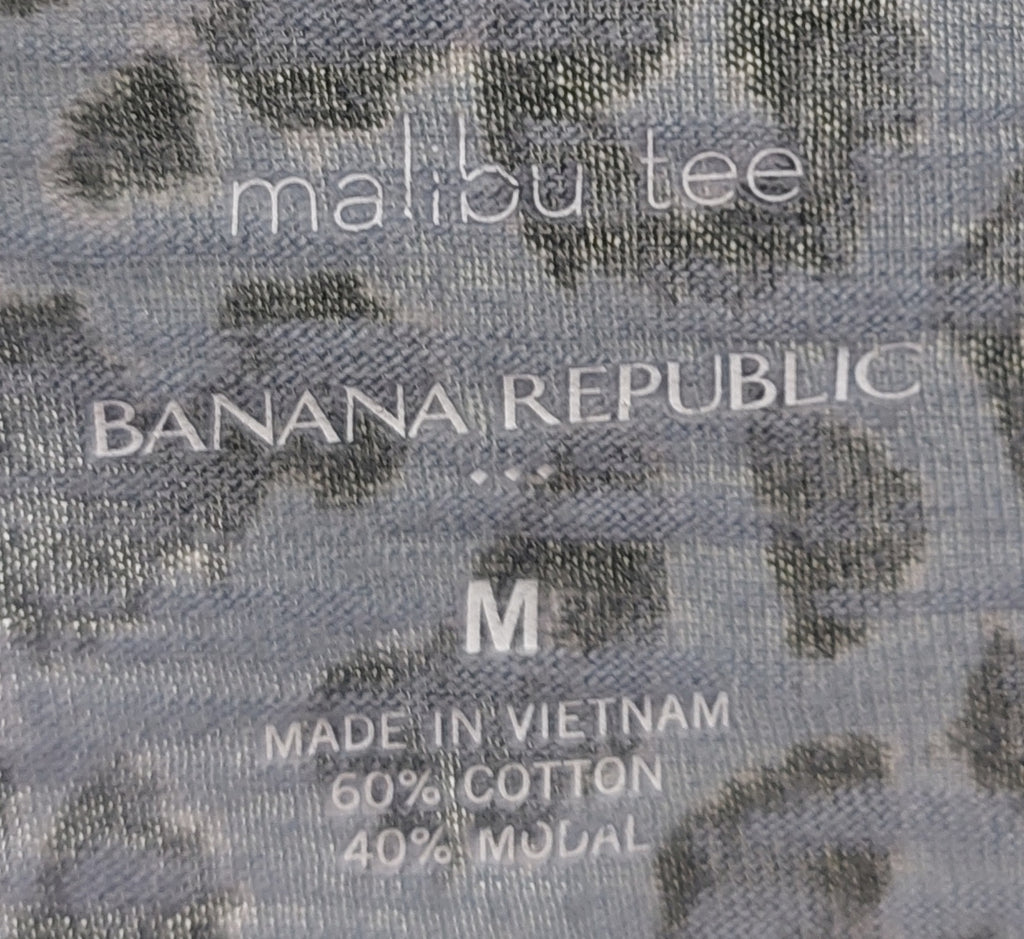 2 11 Banana Republic Malibu Tee Blue Black Size Medium