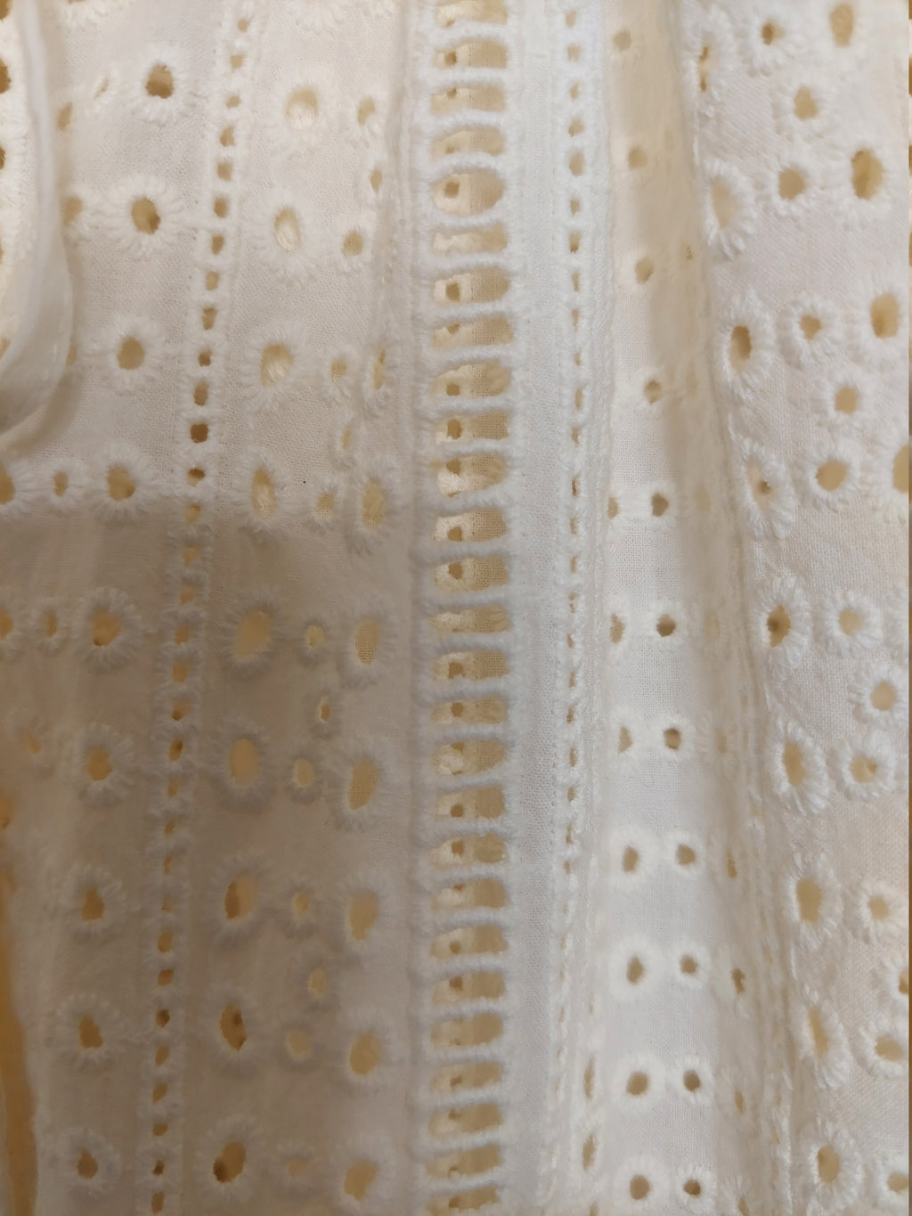 5 27 Joie Ivory Eyelet Lace Peasant Blouse XL