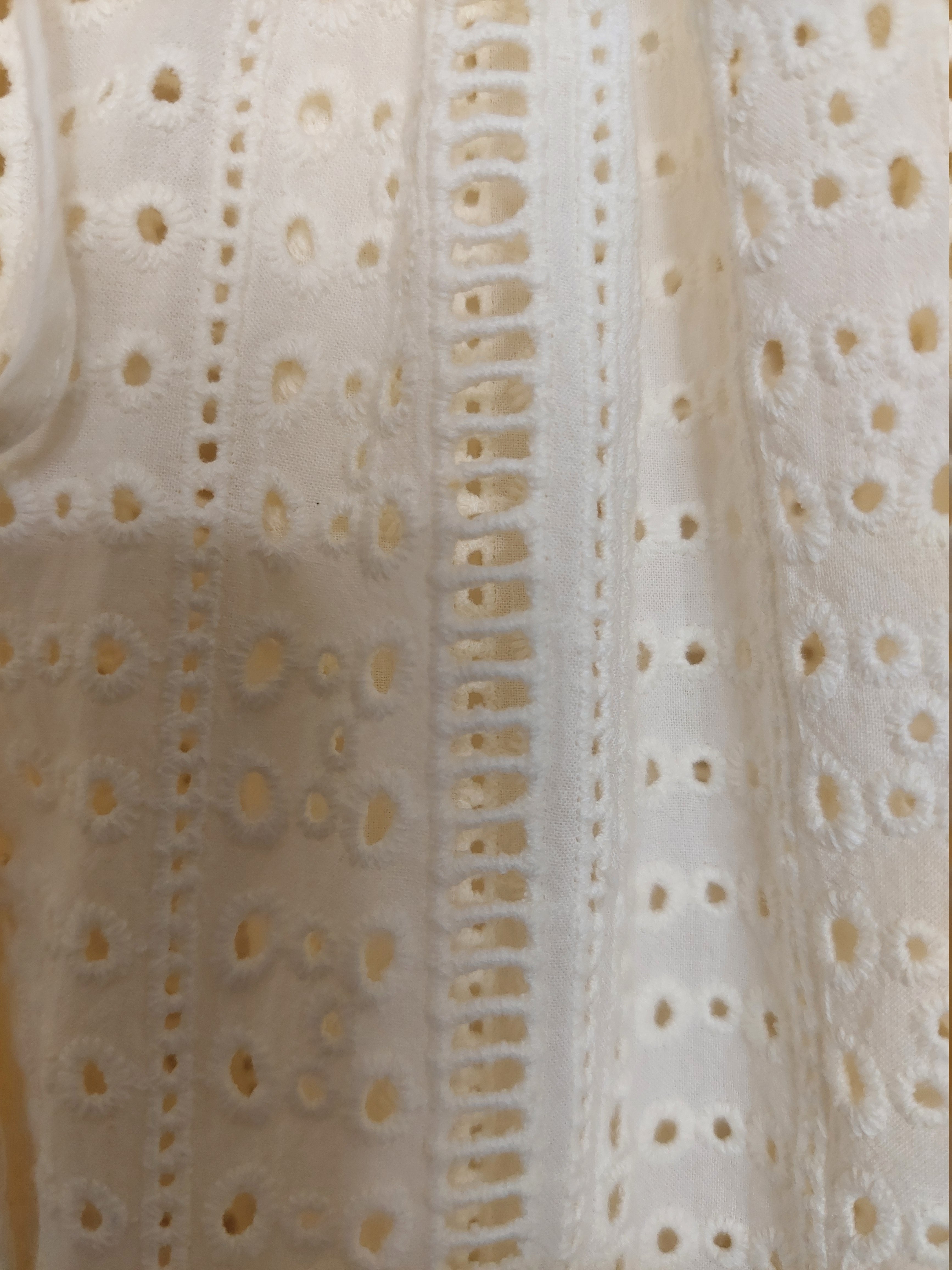 5 27 Joie Ivory Eyelet Lace Peasant Blouse XL