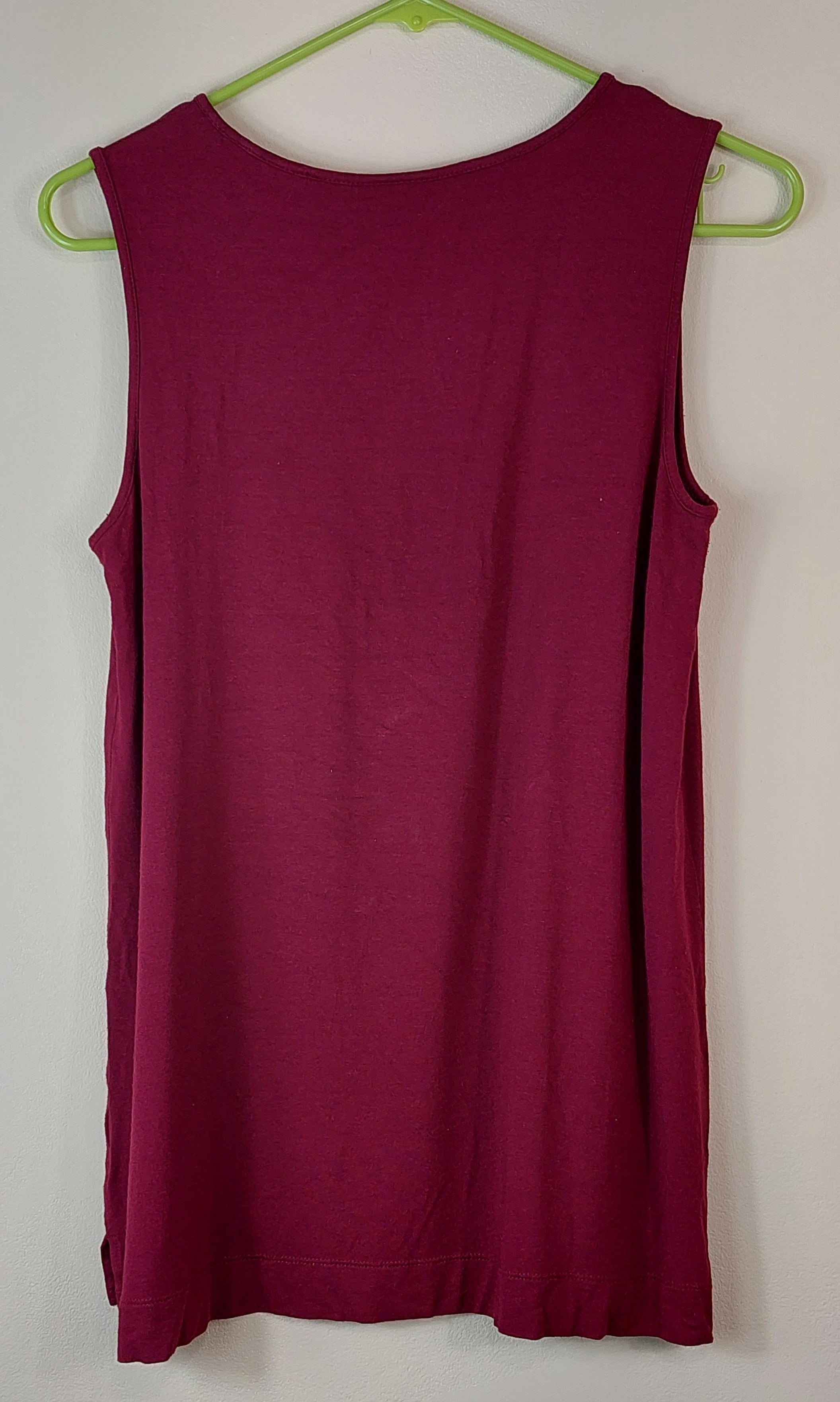 1 33 J. Jill Maroon Tank Size Small