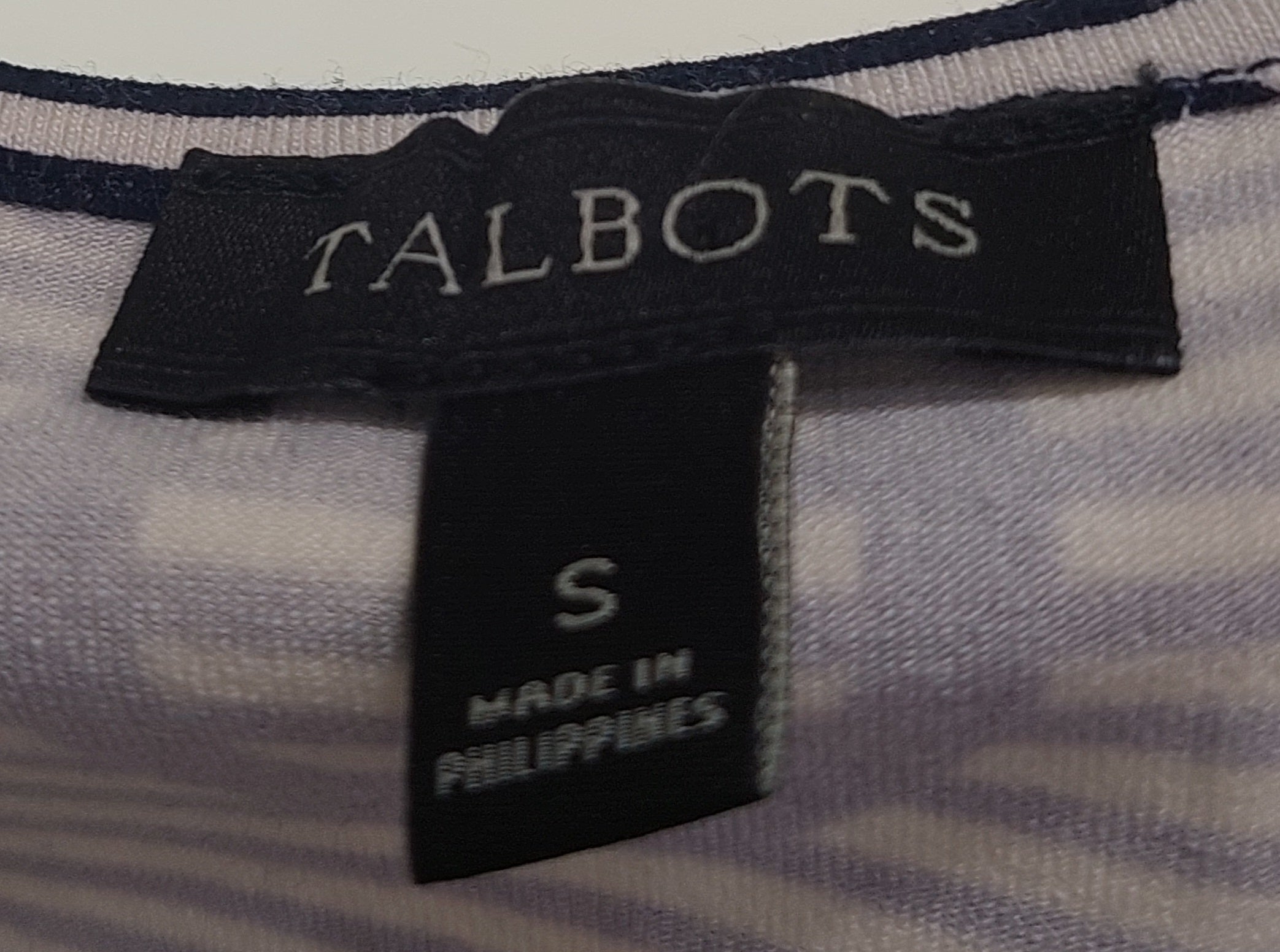 2 38 Talbots Dress Nautical inspired print blue gray white red Size Small