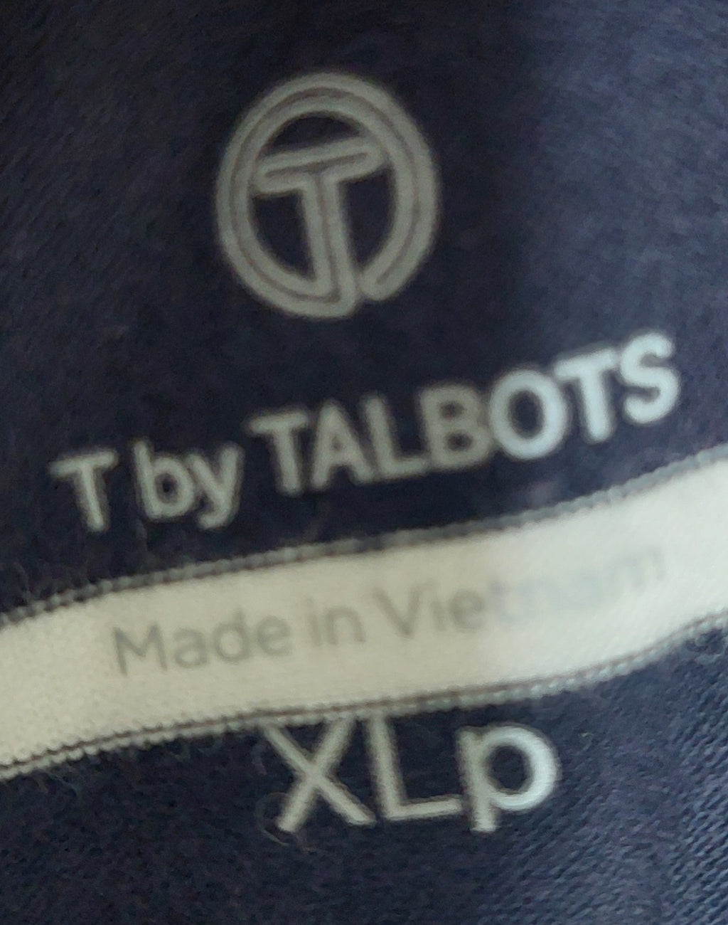 5 29 Talbots Navy White Stripe Dolman Top XL Petite