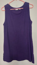 8 02 Chico's Zenergy Purple Waffle Knit Sleeveless Tunic Top Women's Size 2 XL