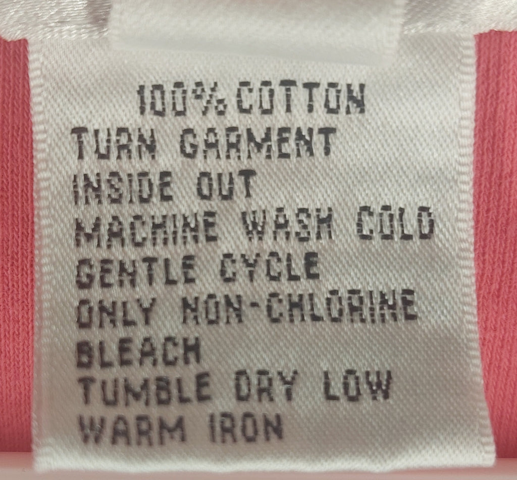 9-02 Talbots Size M Pink Pima Cotton Short Sleeve Crew Neck Tee Shirt