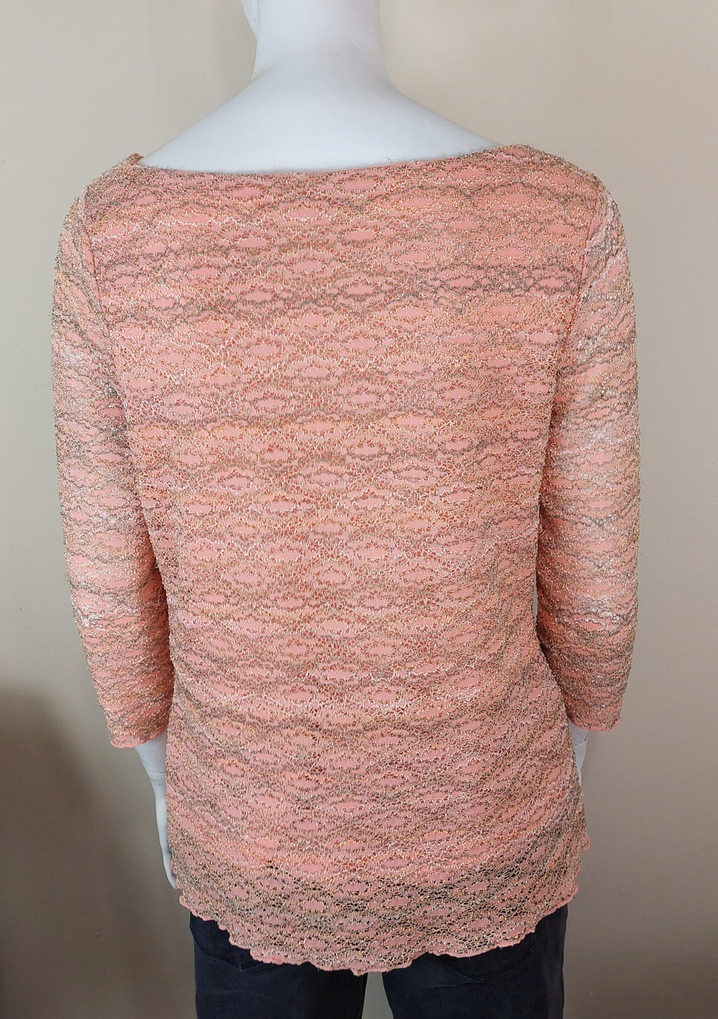1 03 St. John's Bay Medium Peach Knit Top