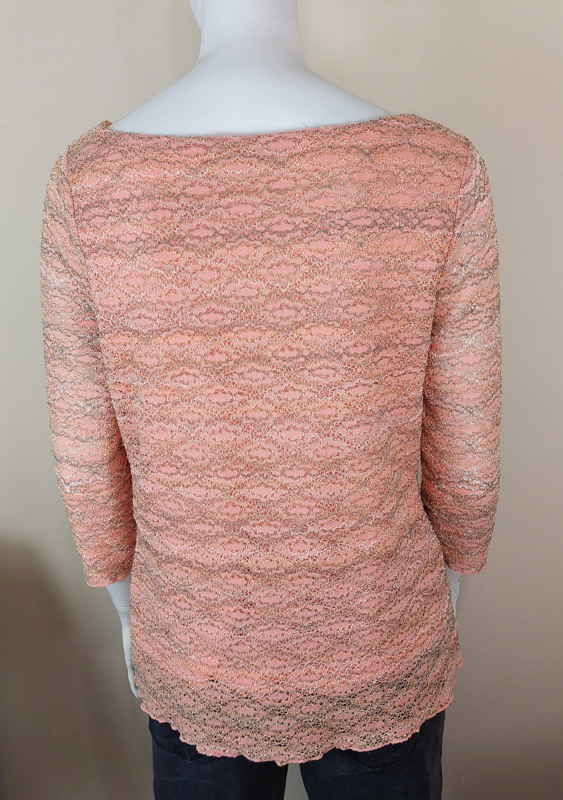 1 03 St. John's Bay Medium Peach Knit Top