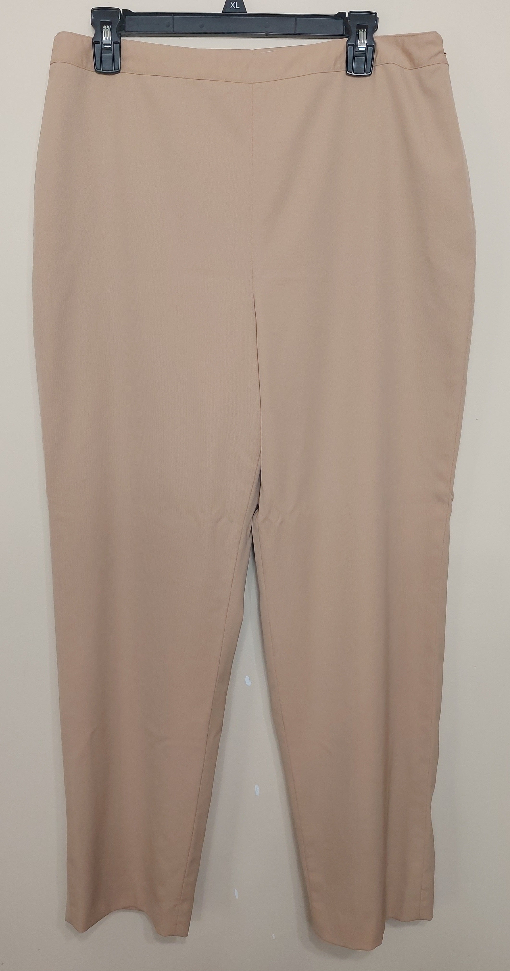 7 30 Talbots 14 Tan Wool Stretch Straight Leg Pants