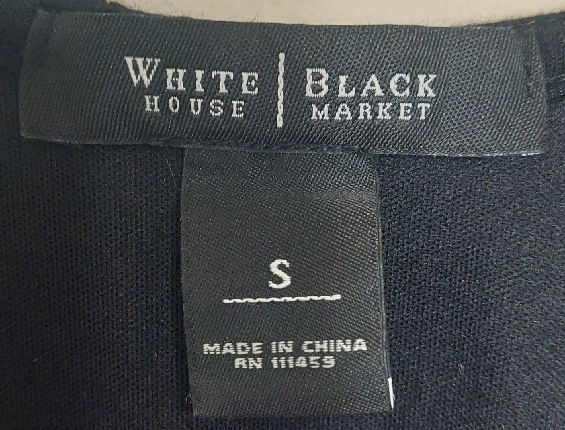 7 31 White House Black Market S Black Flutter Sleeve Dress