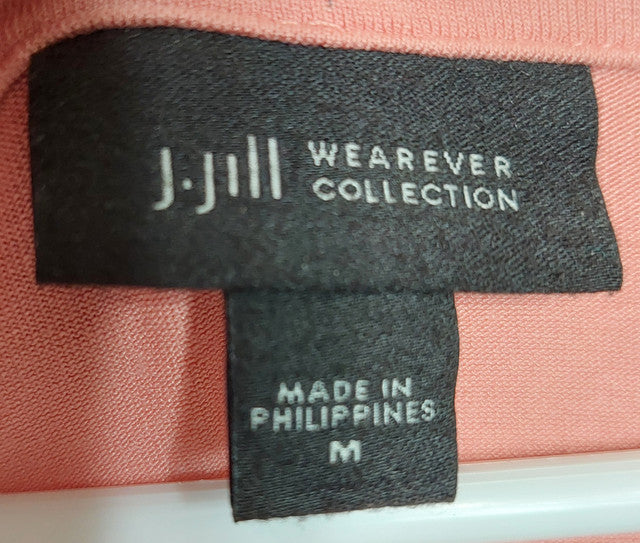 5 33 J Jill Wearever Pink Square Neck Knit Top Medium