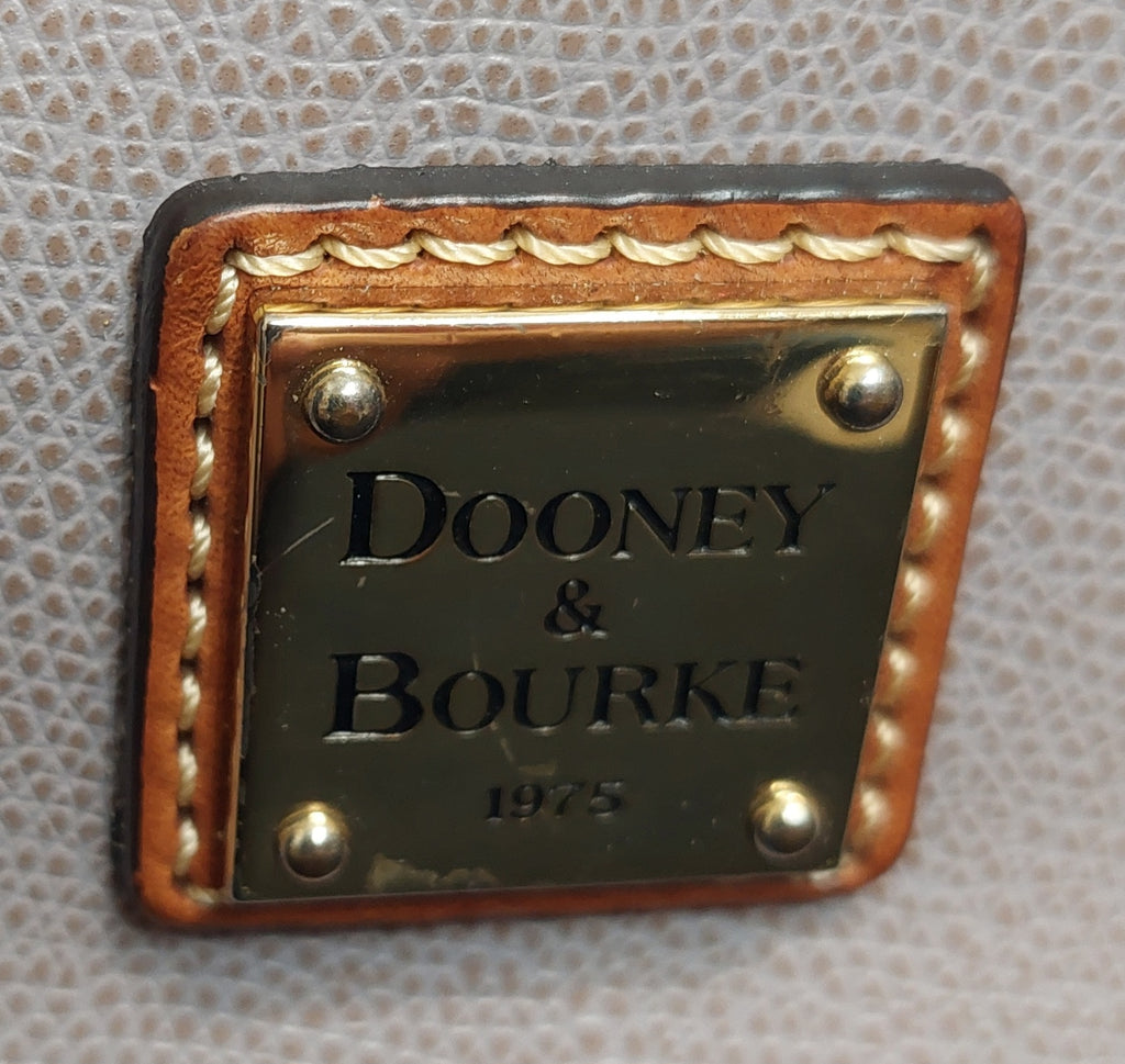 7 33 Dooney Bourke Gray Leather Large Tote Bag