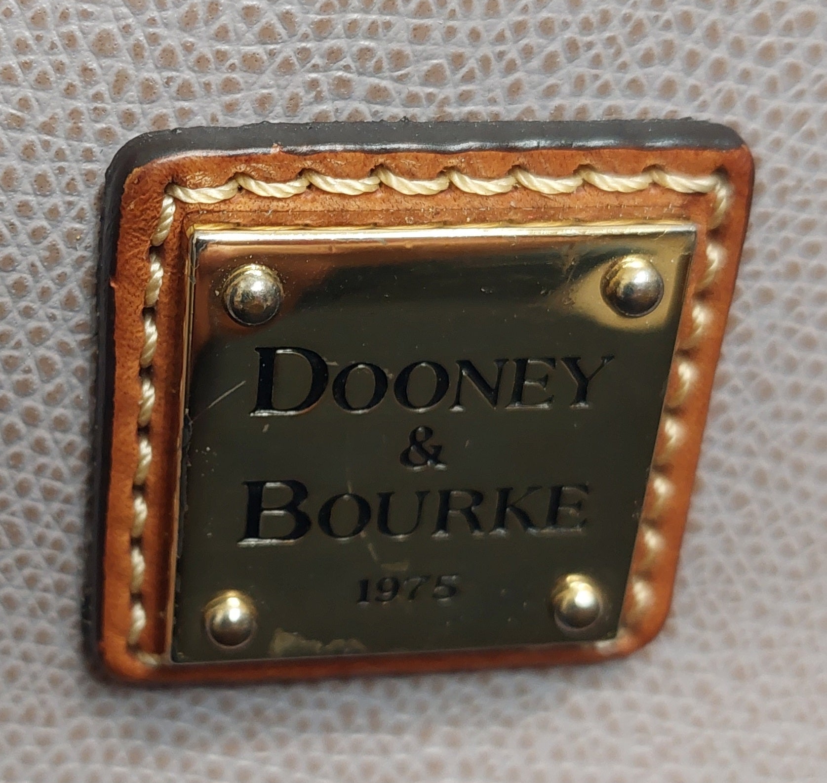 7 33 Dooney Bourke Gray Leather Large Tote Bag
