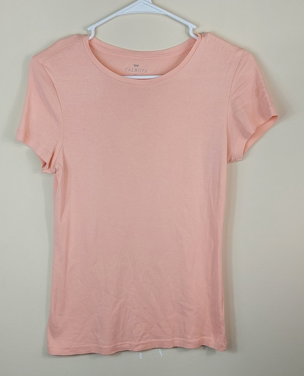 2 04 Talbots Pima Cotton Tee Pink Size XS
