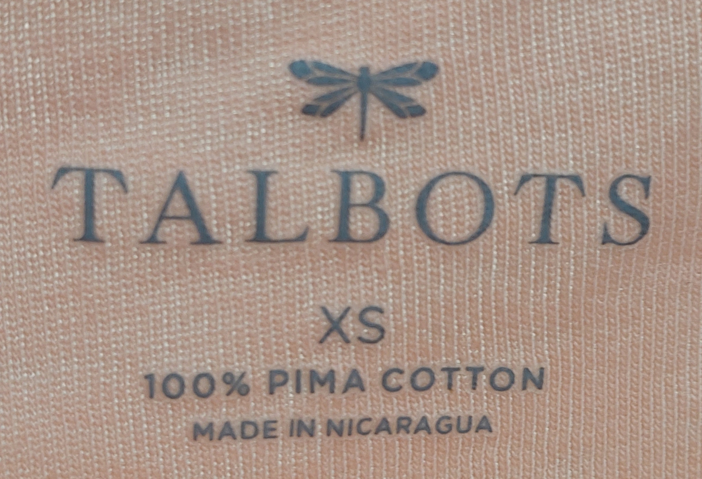 2 04 Talbots Pima Cotton Tee Pink Size XS