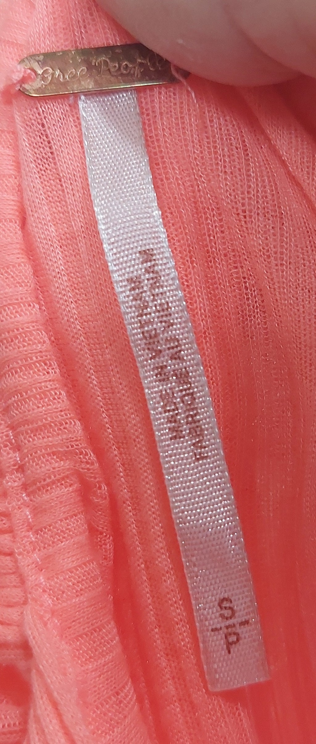 4 17 Free People S P Petite Coral Halter Tank Top