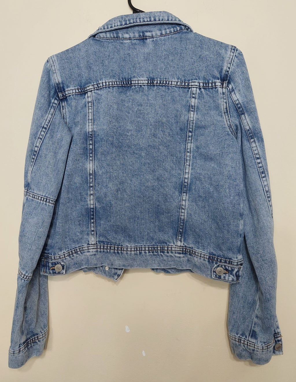 7 36 Free People Small Light Wash Denim Jacket
