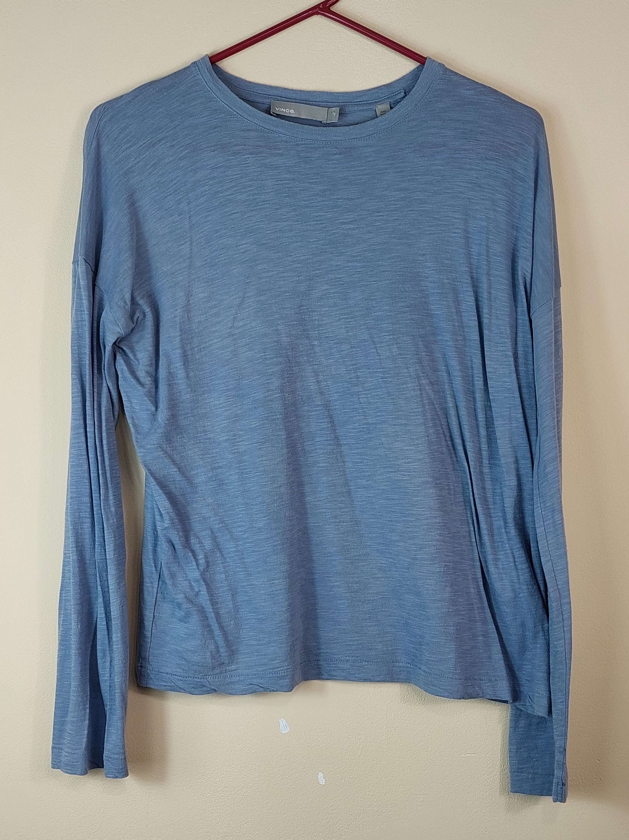 1 42 Vince Blue Light Weight Long Sleeve Top Size XS