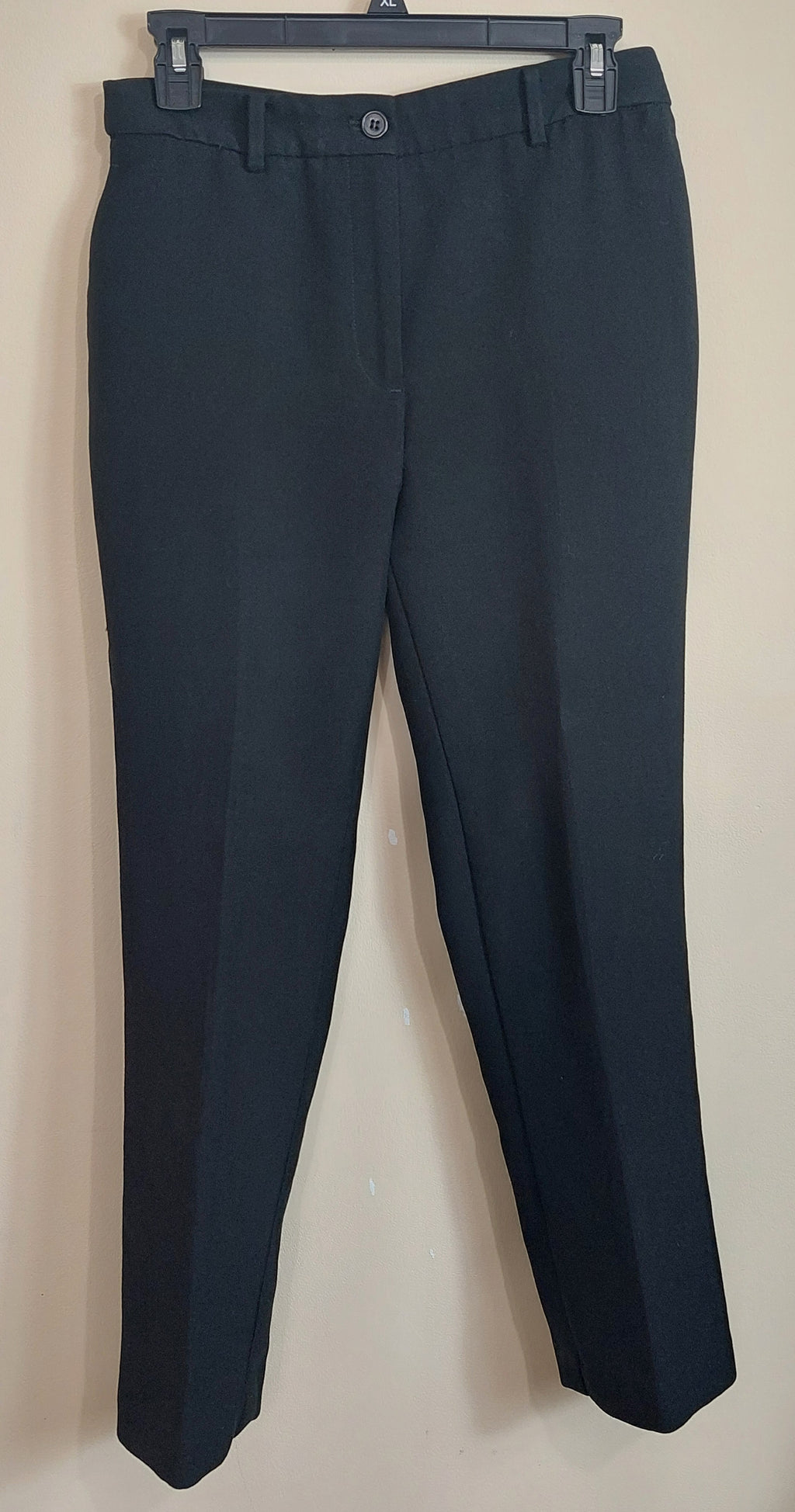3 06 Talbots Size 8 Estimated Black Dress Pants Straight Leg Classic Career Essential