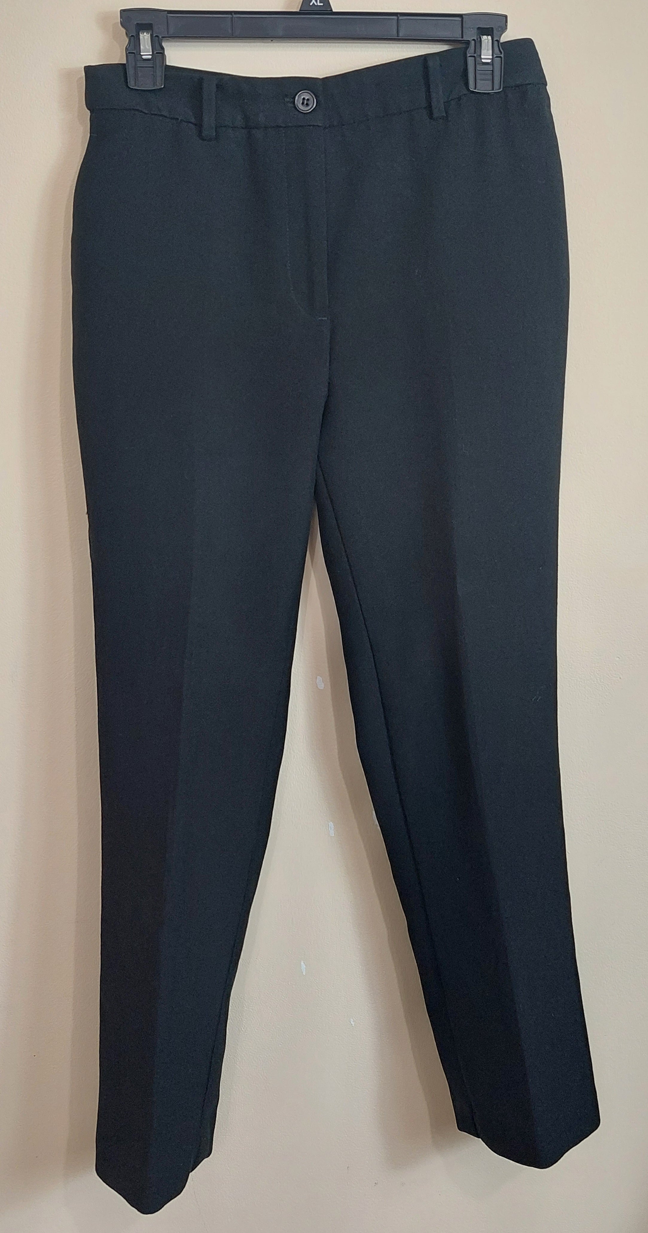3 06 Talbots Size 8 Estimated Black Dress Pants Straight Leg Classic Career Essential