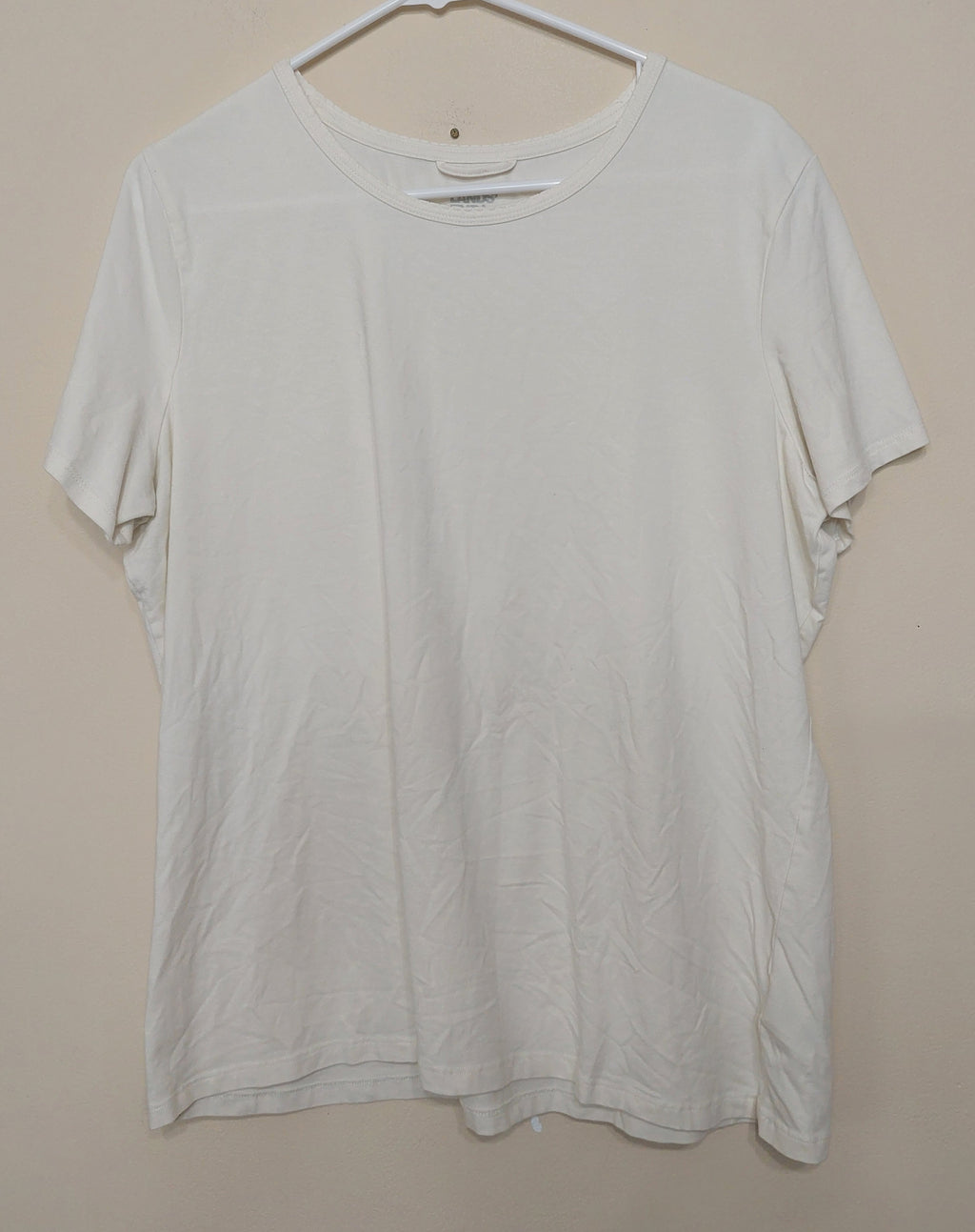 7 03 Lands End Size XL White Short Sleeve Tee