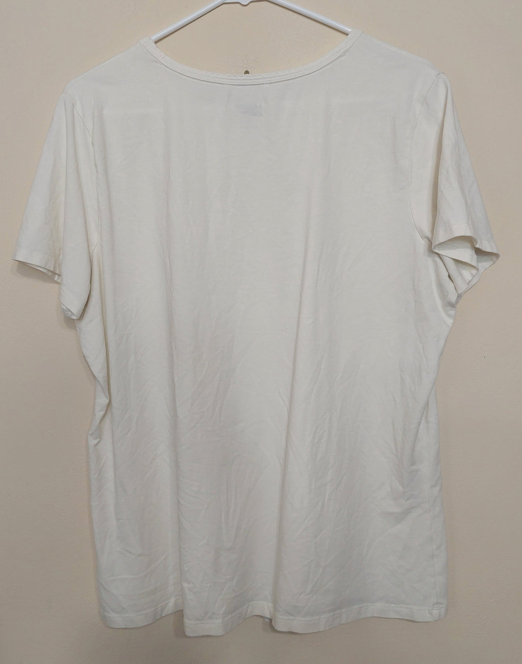 7 03 Lands End Size XL White Short Sleeve Tee