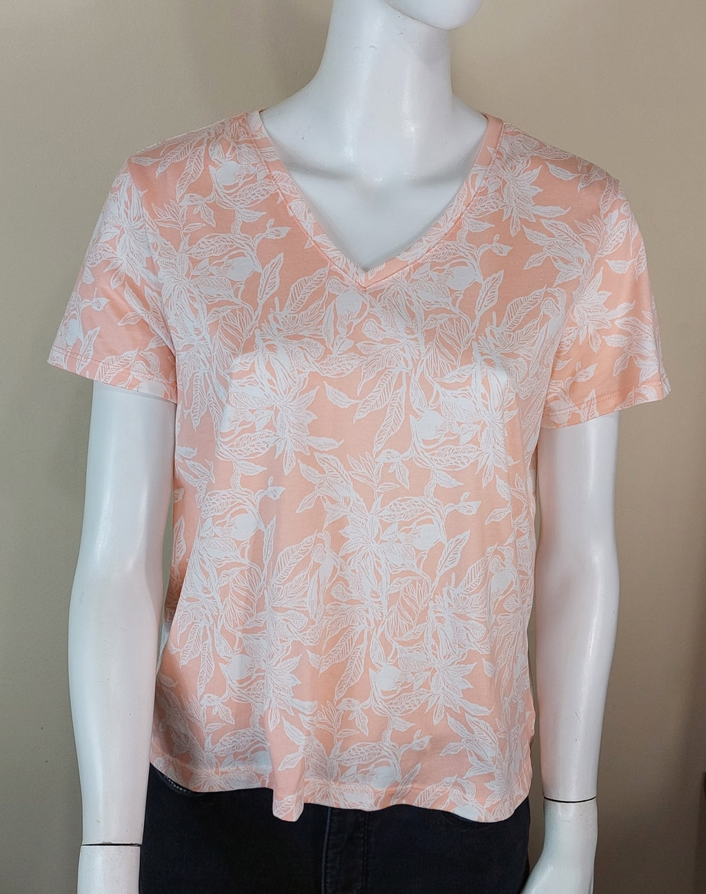 1 04 Lands' End Petite Medium Peach Blouse