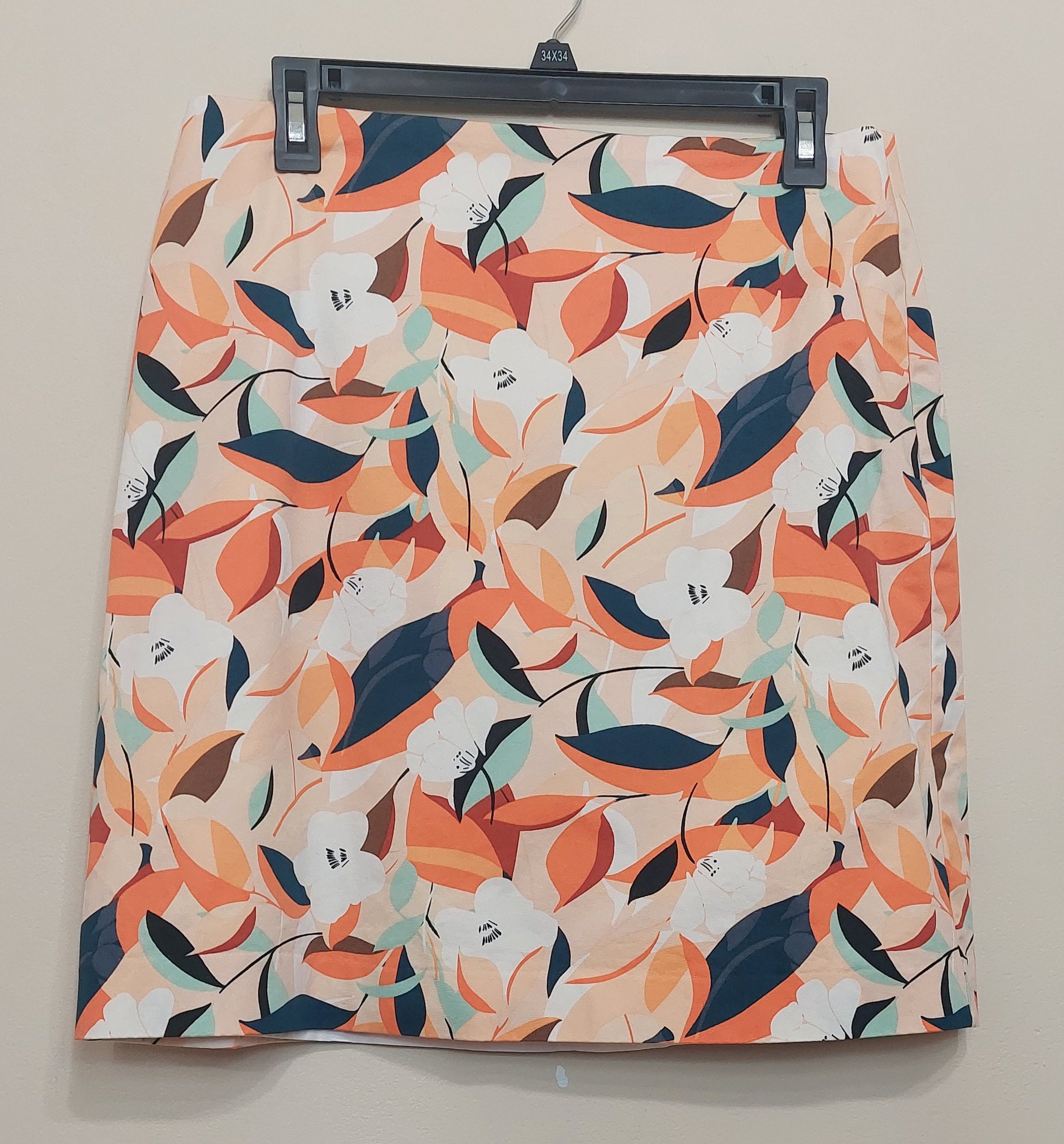 4 35 Ann Taylor Factory 10P Floral Skirt Multi Color