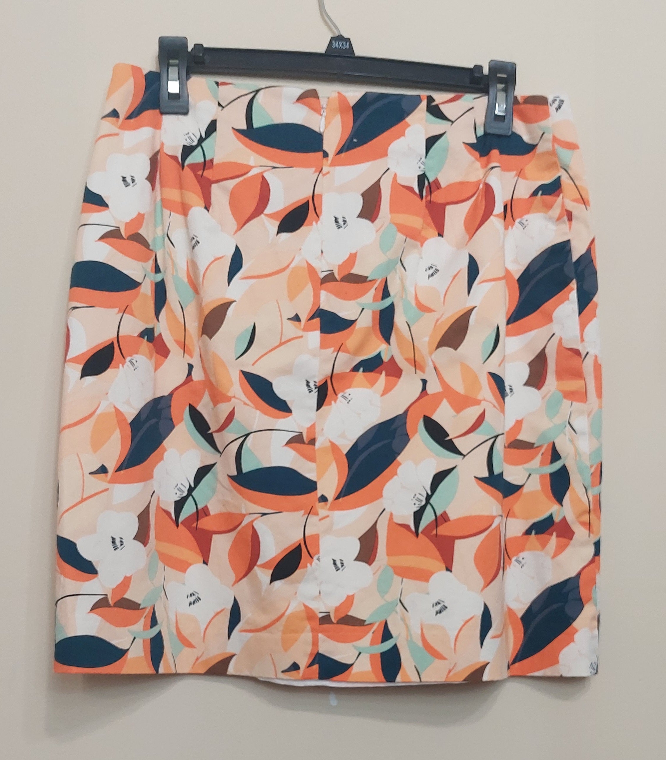 4 35 Ann Taylor Factory 10P Floral Skirt Multi Color