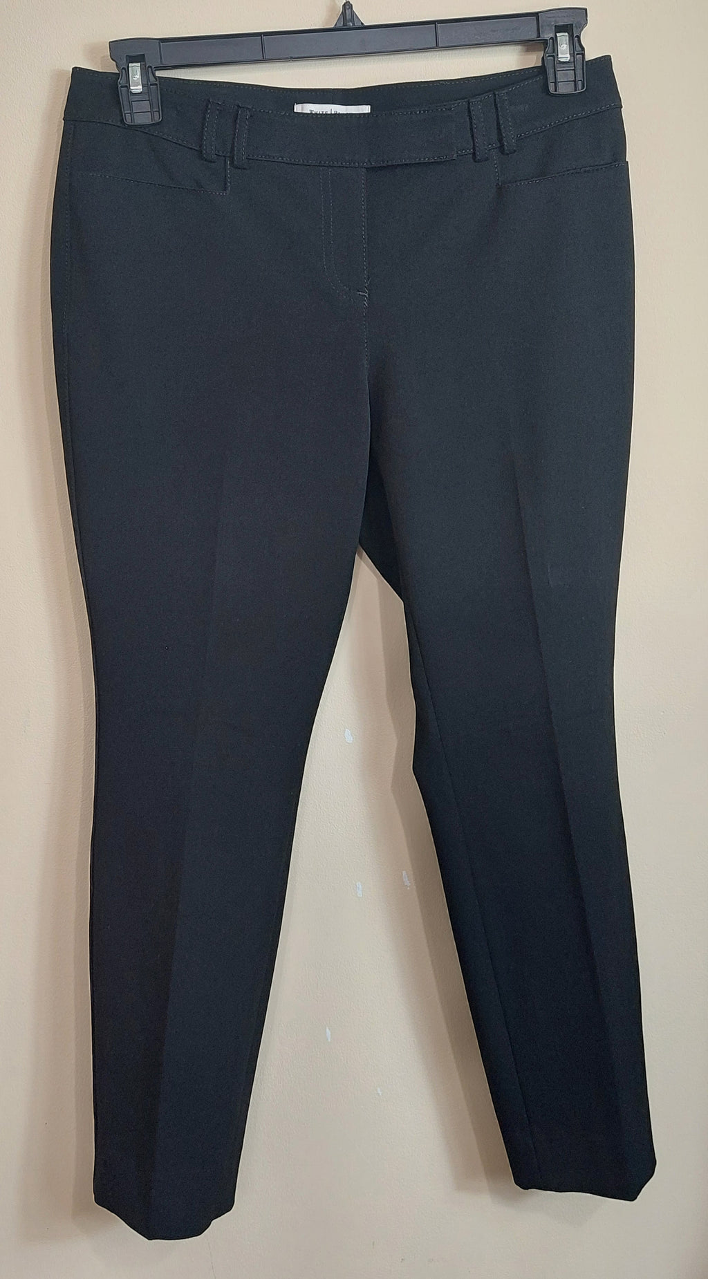 3 37 White House Black Market 6S Dress Pants Black Straight Leg Career Pants Classic Wardrobe Staple