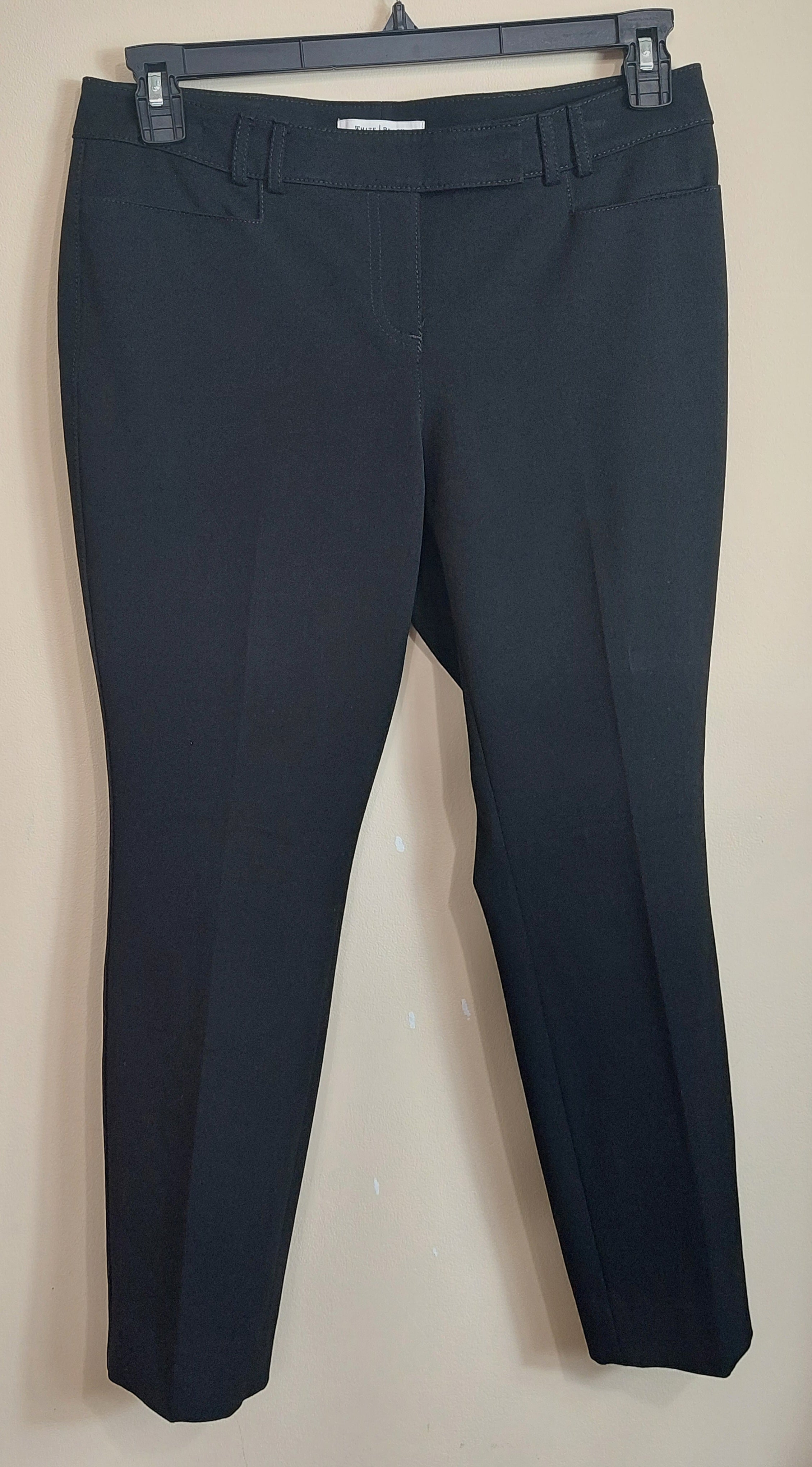 3 37 White House Black Market 6S Dress Pants Black Straight Leg Career Pants Classic Wardrobe Staple