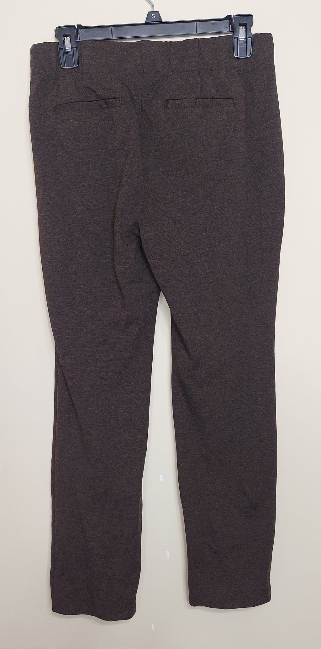 5 40 J Jill Ponte Slim Leg Pants Brown XS Petite