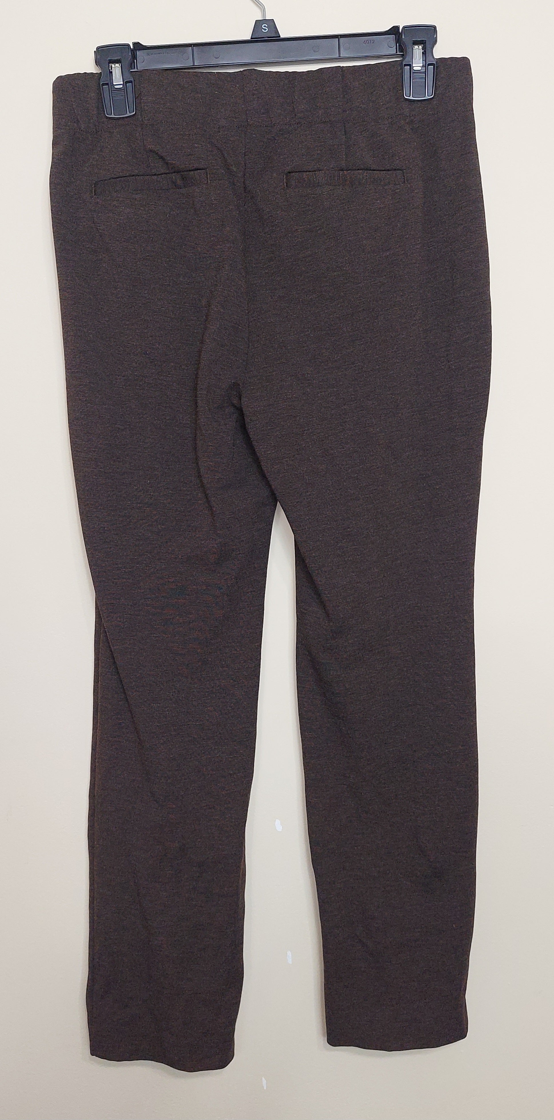 5 40 J Jill Ponte Slim Leg Pants Brown XS Petite