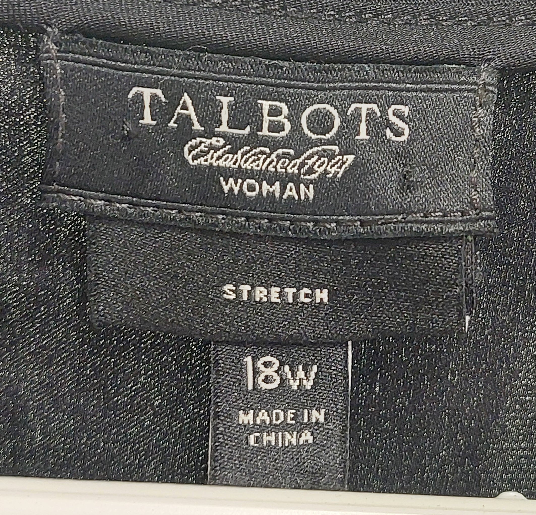 2 15 Talbots Sleeveless Top Black Size 18w